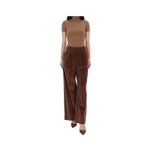 Pt Torino Pleated Wide-Leg Pants