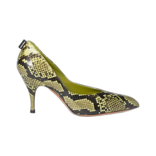 Python-Print Ayers Leather Pumps