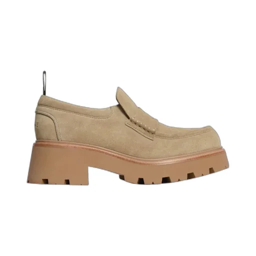 Celine Triomphe Loafers In Suede Calfskin