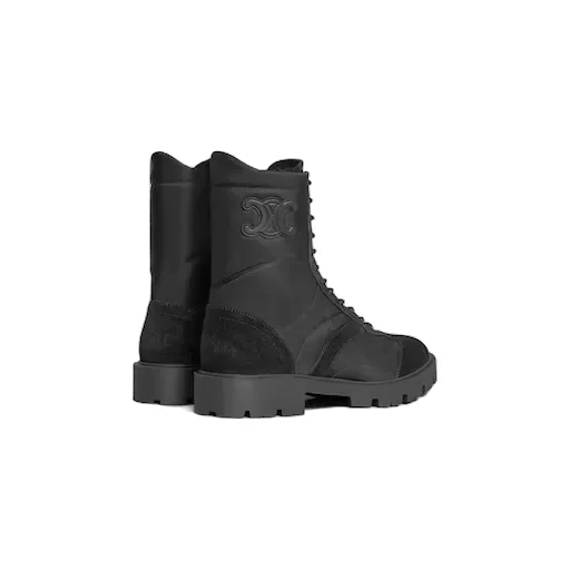 Margaret Boot In Nylon And Suede Calfskin