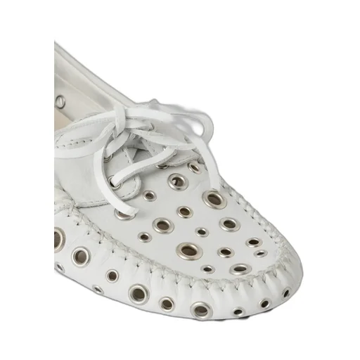 Gimaguas Eyelet Car Flat Shoes