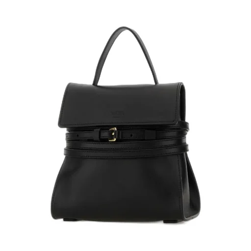 Moschino Tie Me Logo Debossed Shoulder Bag