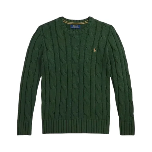 Cable-Knit Crew-Neck Sweater