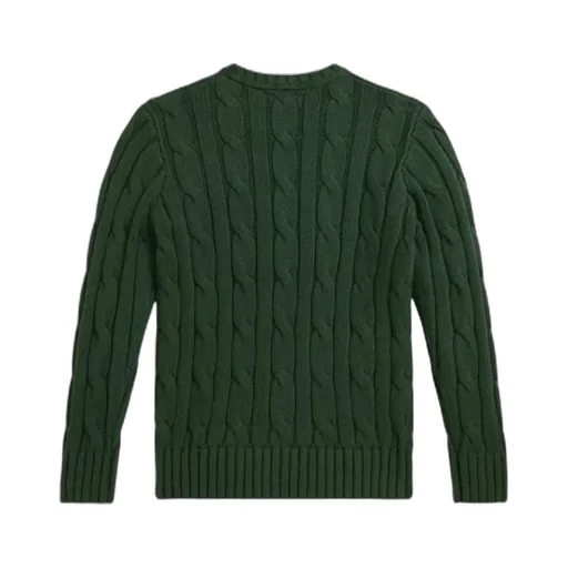 Cable-Knit Crew-Neck Sweater