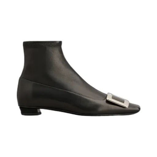 Belle Vivier Booties In Leather