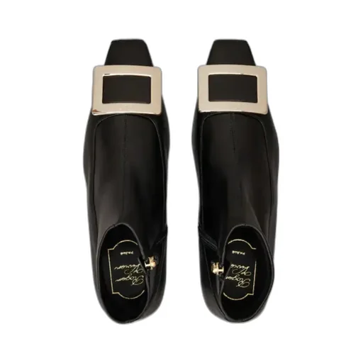 Belle Vivier Booties In Leather