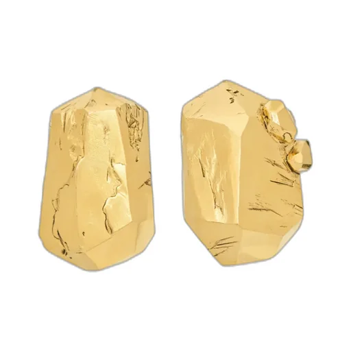 Organic Earrings In Metal