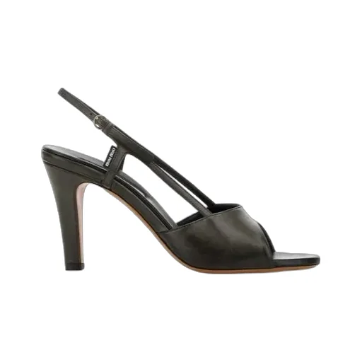 Miu Miu High-Heeled Slingback Sandals