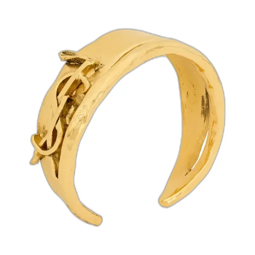 Saint Laurent Cassandre Double Cuff