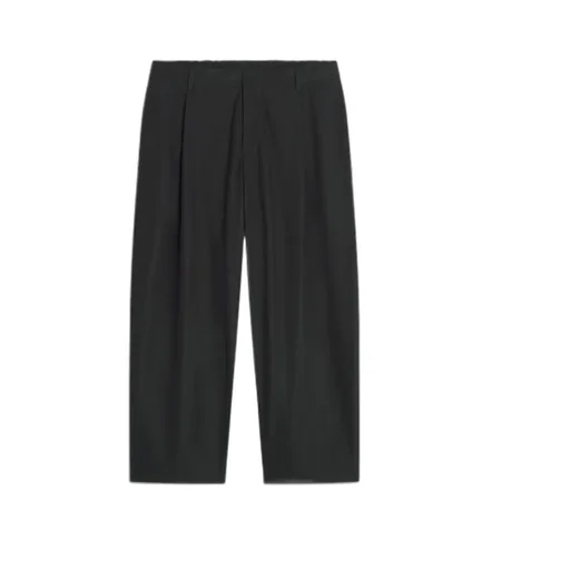 Pleated-Cotton Trousers