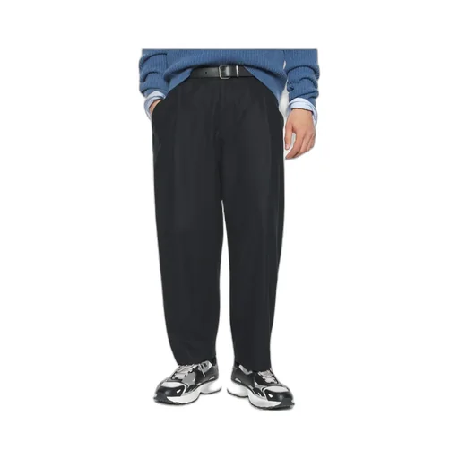 Pleated-Cotton Trousers