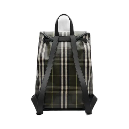 Tartan-Pattern Backpack