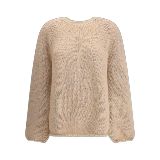 Perforated Rib-Knit Pattern Sweater