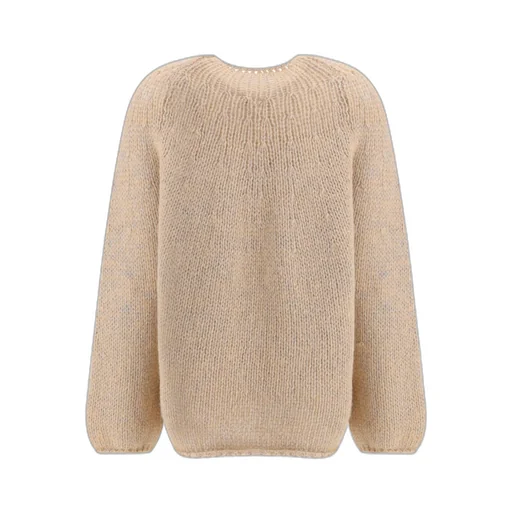 Perforated Rib-Knit Pattern Sweater