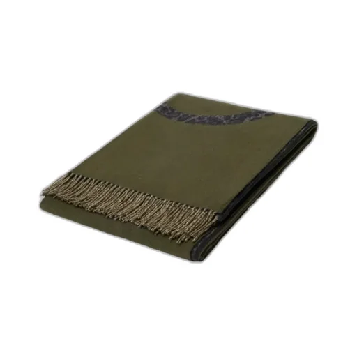 Logo-Detail Fringed Scarf