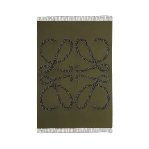 Logo-Detail Fringed Scarf