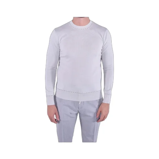 Round-Neck Long-Sleeve Knitted Sweater