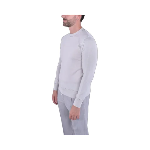 Round-Neck Long-Sleeve Knitted Sweater
