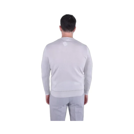 Round-Neck Long-Sleeve Knitted Sweater