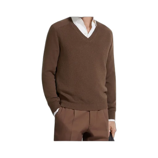 Zegna Oasi Long-Sleeved V-Neck Jumper