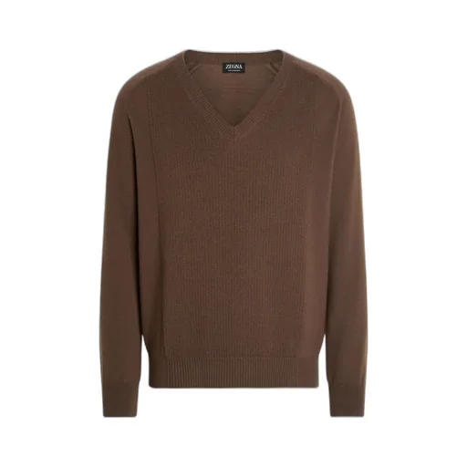 Zegna Oasi Long-Sleeved V-Neck Jumper