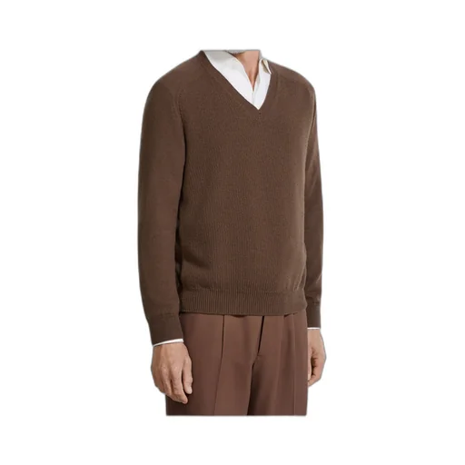 Zegna Oasi Long-Sleeved V-Neck Jumper