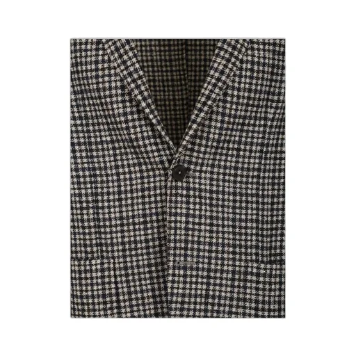 Zegna Checked V-Neck Jacket