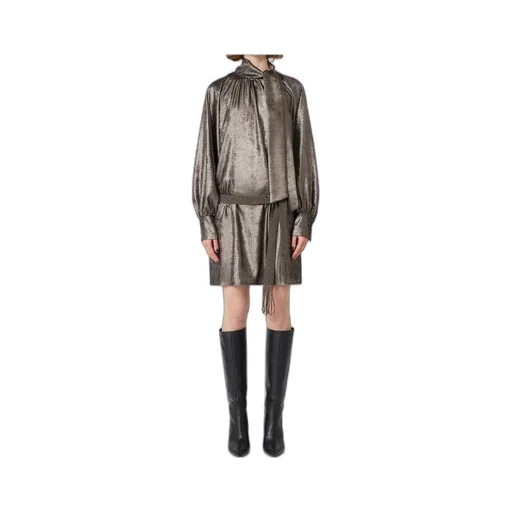 Weekend Max Mara Bunny 1234 Laminated Chiffon Dress