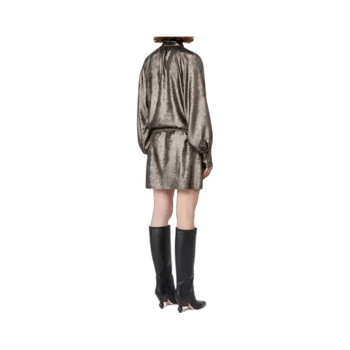 Weekend Max Mara Bunny 1234 Laminated Chiffon Dress