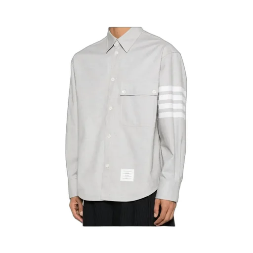 Thom Browne 4-Bar Flannel Shirt