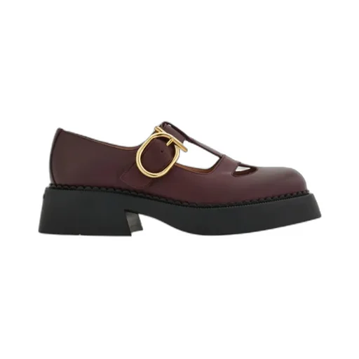 Ferragamo T-Strap Mary Jane Loafers