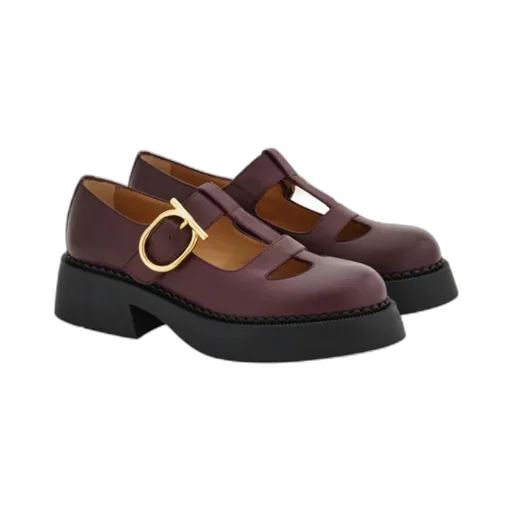 Ferragamo T-Strap Mary Jane Loafers