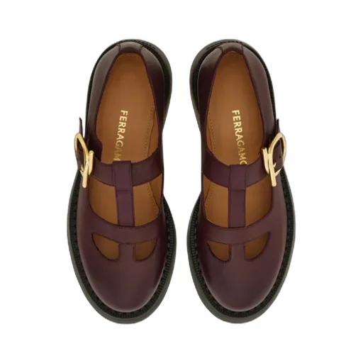Ferragamo T-Strap Mary Jane Loafers