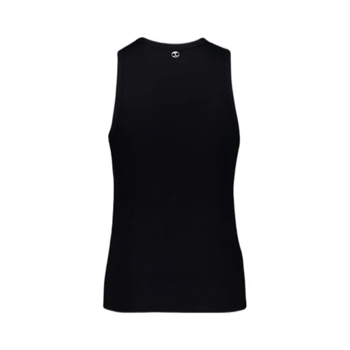 Eyelet-Detail Ribbed Tank Top