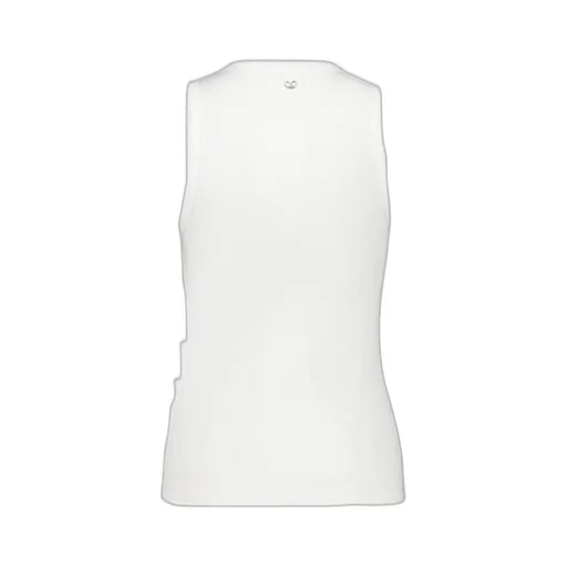 Eyelet-Detail Ribbed Tank Top