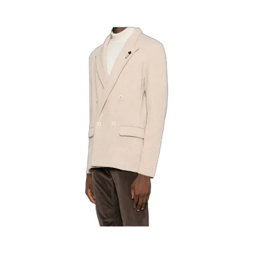 Double-Breasted Textured Jacket