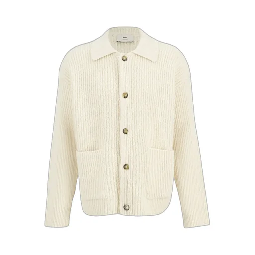 Ami Paris Knit Branded Button Cardigan