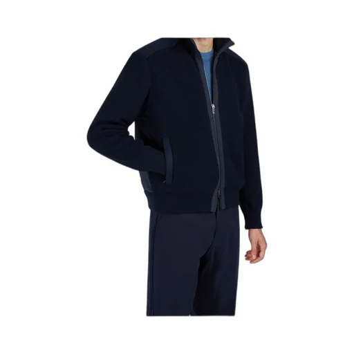 Zip-Up Wool Cardigan