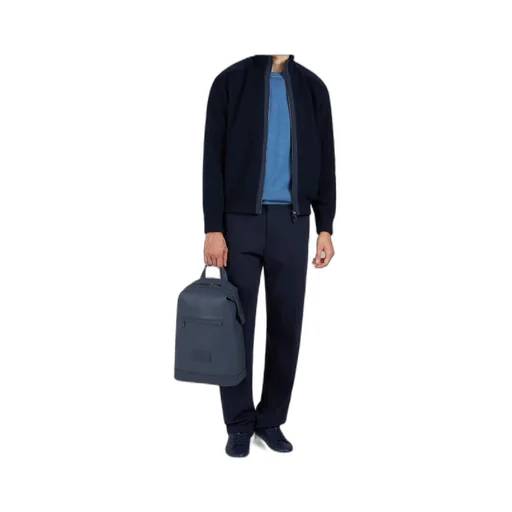 Zip-Up Wool Cardigan