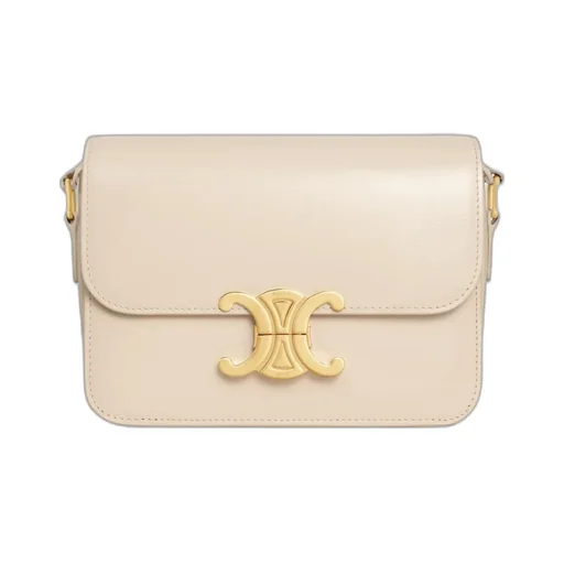 Teen Triomphe Bag In Shiny Calfskin