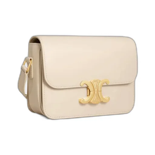 Teen Triomphe Bag In Shiny Calfskin