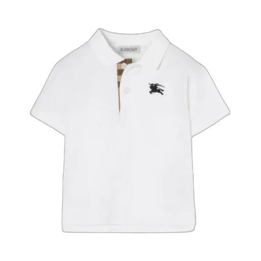 Burberry Kids Johane Logo Embroidered Polo Shirt
