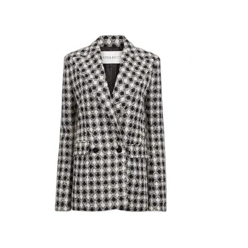 Nina Ricci Double-Breasted Tweed Blazer