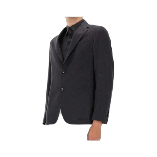 Zegna Long Sleeve Single-Breasted Jacket