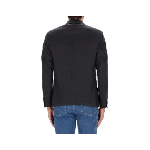 Zegna Long Sleeve Single-Breasted Jacket