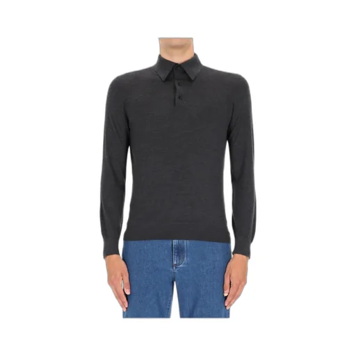 Zegna Long Sleeved Polo Shirt