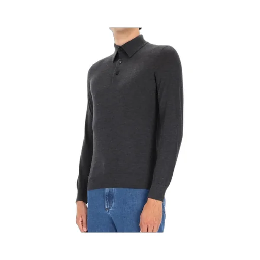 Zegna Long Sleeved Polo Shirt