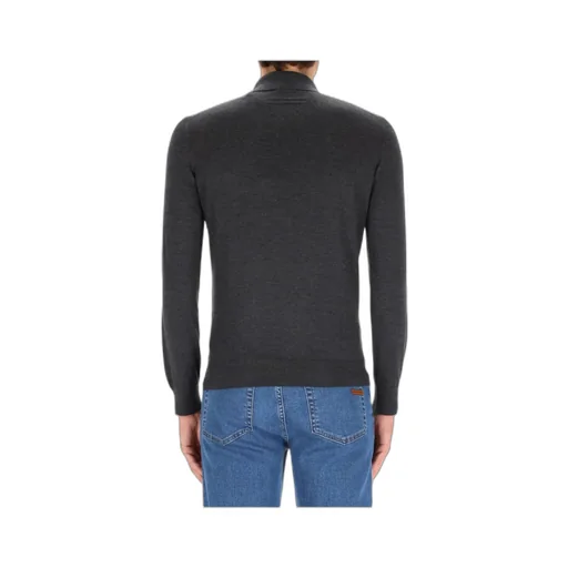 Zegna Long Sleeved Polo Shirt