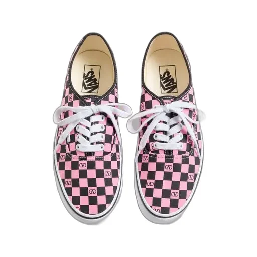 Valentino X Vans Checkerboard Print Sneakers