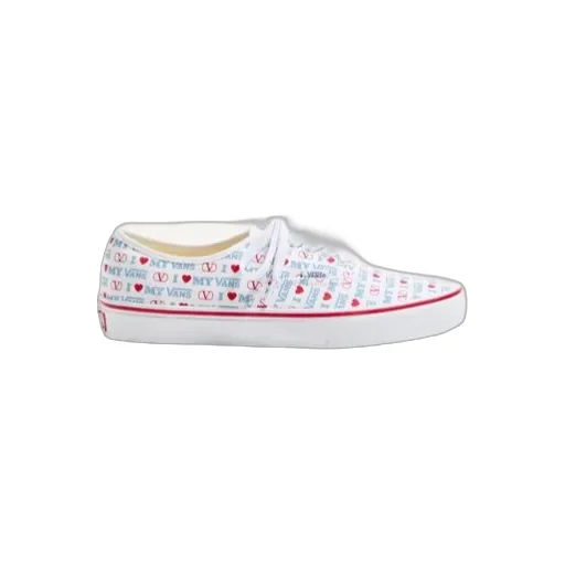 Valentino X Vans Love-Printed Lace-Up Sneakers